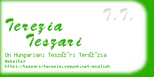 terezia teszari business card